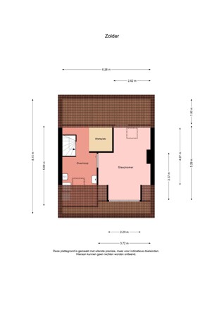 Floorplan - Roerstraat 9, 8303 JC Emmeloord